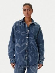 HUGO Koszula jeansowa Garesa_4_B 50553558 Niebieski Oversize. Niebieskie koszule Hugo, s, bez wzorów, z bawełny, bez kołnierzyka, bez ramiączek. Za 679.99 zł.