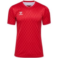 Koszulka Hummel Legend. Czerwone bluzki Hummel, bez wzorów, sportowe, bez kołnierzyka, bez ramiączek. Za 254.00 zł.