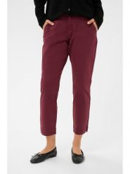 Kaffe Spodnie w kolorze bordowym rozmiar: 46. Czerwone spodnie materiałowe Kaffe, na co dzień, bez wzorów, z materiału. Za 82.99 zł.