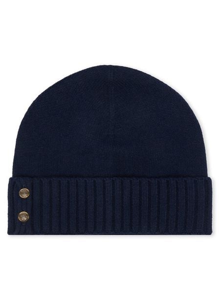 LAUREN RALPH LAUREN Czapka 454P04510005 Granatowy. Niebieskie czapki Lauren Ralph Lauren, bez wzorów, z wełny. Za 419.99 zł.