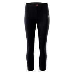Legginsy 3/4 Damskie Silky. Czarne legginsy IQ, xs, bez wzorów, do biegania. Za 59.99 zł.