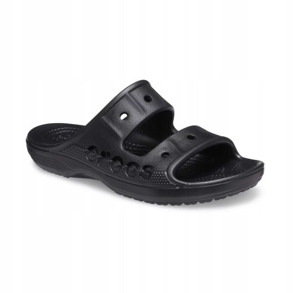 Klapki Dla Dorosłych Crocs Baya Sandal. Białe klapki Crocs, bez wzorów, z materiału, bez obcasa. Za 119.99 zł.