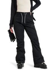 Spodnie snowboardowe damskie ROXY Nadia. Czarne spodnie narciarskie Roxy, l, bez wzorów, z materiału, narciarskie. Za 699.99 zł.