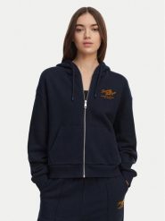 Tommy Hilfiger Bluza Terry WW0WW47845 Granatowy Relaxed Fit. Niebieskie bluzy TOMMY HILFIGER, l, bez wzorów, z bawełny, bez kaptura. Za 649.99 zł.