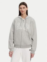 Gap Bluza 678782-12 Szary Regular Fit. Szare bluzy GAP, xxs, bez wzorów, z bawełny, bez kaptura. Za 179.99 zł.