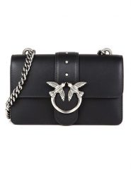 Pinko Skórzana torebka w kolorze czarnym - 21 x 14 x 6 cm rozmiar: onesize. Czarne torby na ramię Pinko, bez wzorów, z materiału, na ramię, bez dodatków. Za 935.95 zł.