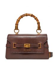Guess Torebka HWKB95 06200 Brązowy. Brązowe torebki klasyczne Guess, z aplikacjami, ze skóry, bez dodatków. Za 739.99 zł.