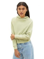 Tom Tailor Bluza w kolorze jasnozielonym rozmiar: XL. Zielone bluzy Tom Tailor, xl, bez wzorów, z kapturem. Za 48.39 zł.