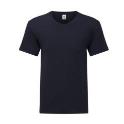 Koszulka Unisex Dla Dorosłych Z Dekoltem W Serek. Niebieskie bluzki FRUIT OF THE LOOM, s, bez wzorów, sportowe, bez kołnierzyka, bez ramiączek. Za 40.99 zł.