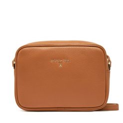 Torebka Patrizia Pepe. Brązowe listonoszki Patrizia Pepe, bez wzorów, bez dodatków. Za 399.99 zł.