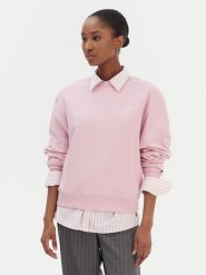 Tommy Hilfiger Bluza Script WW0WW49418 Różowy Regular Fit. Czerwone bluzy TOMMY HILFIGER, xl, bez wzorów, z bawełny, bez kaptura. Za 409.99 zł.