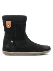 Groundies Skórzane buty "Iceland" w kolorze czarnym do chodzenia na boso rozmiar: 37. Czarne botki Groundies, bez wzorów, ze skóry, bez obcasa, bez zapięcia. Za 339.99 zł.