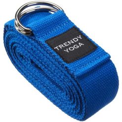 Trendy taśma do jogi, 300x4x0,2 cm, niebieska. Niebieskie paski TRENDY, bez wzorów, sportowe. Za 48.76 zł.