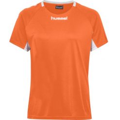 Koszulka sportowa z krótkim rękawem damska Hummel Core Team Jersey Woman S/S. Brązowe koszulki sportowe Hummel, bez wzorów, z jersey, bez ramiączek, do piłki nożnej. Za 37.00 zł.