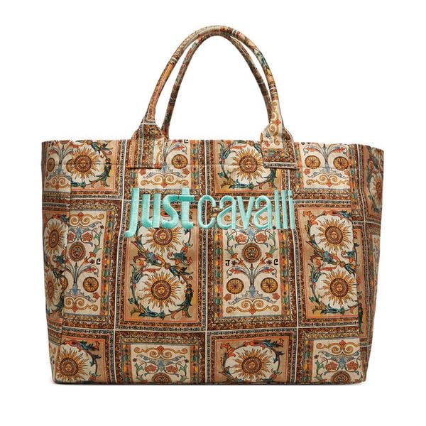 Torebka Just Cavalli. Shopper Just Cavalli, bez wzorów, bez dodatków. Za 435.99 zł.