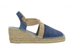 Sandały Toni Pons Tona Indigo 204014, Niebieski, Skóra naturalna - 36. Niebieskie sandały Toni Pons, bez wzorów, z bawełny, wakacyjne, z okrągłym noskiem, bez obcasa, bez zapięcia. W wyprzedaży za 206.10 zł.