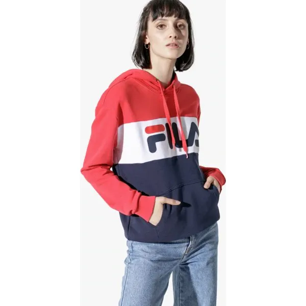 Fila Bluza Lori Hoodie Sweat , granatowy, rozmiar L. Niebieskie bluzy Fila, l, bez wzorów, z bawełny, bez kaptura. W wyprzedaży za 299.99 zł.