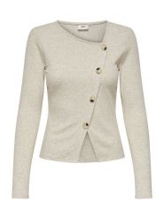 JDY Koszulka "Freya" w kolorze beżowym rozmiar: S. Brązowe bluzki JDY, s, bez wzorów, prążkowane, bez kołnierzyka, bez ramiączek. Za 65.38 zł.