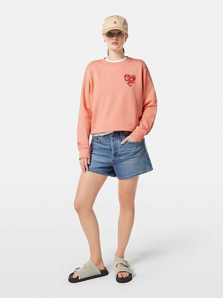 Scotch & Soda Bluza w kolorze brzoskwiniowym rozmiar: XS. Pomarańczowe bluzy sportowe Scotch & Soda, xs, bez wzorów, z bawełny, bez kaptura. Za 139.87 zł.