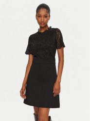Morgan Sukienka koktajlowa 242-RUNN Czarny Slim Fit. Czarne sukienki Morgan, bez wzorów, z syntetyku, wizytowe, bez kołnierzyka, bez ramiączek. Za 229.99 zł.