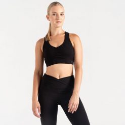 Revived damski biustonosz sportowy. Czarne bielizna sportowa Dare 2b, xs, bez wzorów. W wyprzedaży za 54.99 zł.