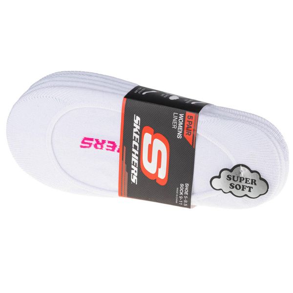Skechers 5pk Womens Non Terry Socks, damskie, Fitness, skarpetki, Białe. Białe skarpety Skechers, bez wzorów, z poliesteru. Za 59.99 zł.