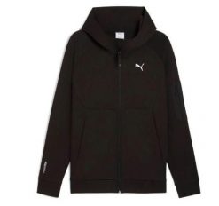Bluza Puma Bluza Z Kapturem Pumatech Fz Dorośli. Czarne bluzy Puma, s, bez wzorów, z materiału, z kapturem. Za 229.00 zł.