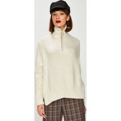 Trendyol - Sweter. Białe golfy Trendyol, l, bez wzorów, z dzianiny, bez ramiączek. W wyprzedaży za 89.90 zł.