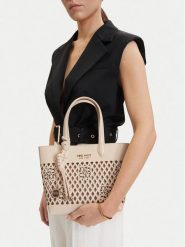 Nine West Torebka CEO-Essex Light-LDA8698A Beżowy. Brązowe torebki klasyczne Nine West, bez wzorów, ze skóry, bez dodatków. Za 249.99 zł.