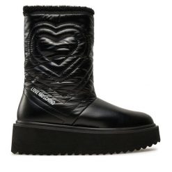 Śniegowce LOVE MOSCHINO. Czarne trapery i śniegowce Love Moschino. Za 1,219.00 zł.