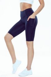 Legginsy do biegania damskie Rough Radical Alfa Shorts. Czarne legginsy ROUGH RADICAL, l, bez wzorów, z dzianiny, z podwyższonym stanem. Za 79.90 zł.