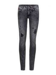 Herrlicher Dżinsy - Skinny fit - w kolorze antracytowym rozmiar: W33/L30. Czarne jeansy Herrlicher, l, bez wzorów. Za 176.08 zł.