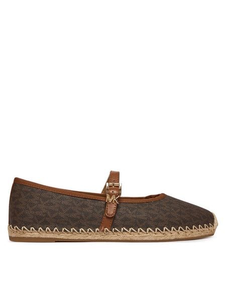 MICHAEL Michael Kors Espadryle Lynn 40R6LYFP1B Brązowy. Brązowe espadryle MICHAEL Michael Kors, bez wzorów, ze skóry, bez obcasa, bez zapięcia. Za 549.99 zł.
