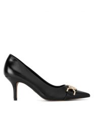 Nine West Szpilki CWBFS128-06 Czarny. Czarne szpilki Nine West, bez wzorów, z materiału, bez obcasa, na szpilce, bez zapięcia. Za 229.99 zł.
