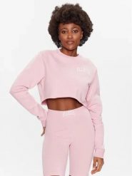 ELLESSE BLUZA DAMSKA BLUZKA TOP CROP KOLOR RÓŻOWY. Czerwone bluzy Ellesse, l, bez wzorów, z bawełny, bez kaptura. Za 171.90 zł.