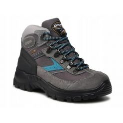 Buty trekkingowe damskie GRISPORT wysokie skóra. Szare trekkingi Grisport, z materiału, trekkingowe. Za 349.00 zł.