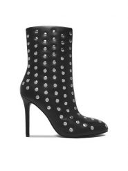 Eva Minge Botki EO-MARY-121949 Czarny. Czarne botki Eva Minge, bez wzorów, ze skóry, bez obcasa, na szpilce, bez zapięcia. Za 549.99 zł.