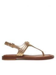 MICHAEL Michael Kors Sandały 40S5MAFS2M Złoty. Żółte sandały MICHAEL Michael Kors, bez wzorów, ze skóry, bez obcasa, bez zapięcia. Za 549.99 zł.