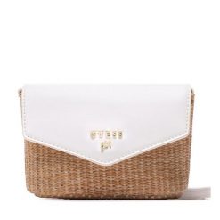 Torebka Guess. Brązowe listonoszki Guess, z aplikacjami, bez dodatków. Za 199.99 zł.