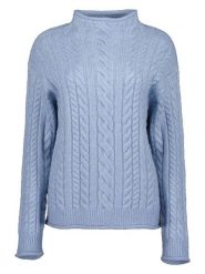 Blue Seven Sweter w kolorze błękitnym rozmiar: 40. Niebieskie swetry Blue Seven, bez wzorów, ze splotem, bez ramiączek. Za 118.56 zł.