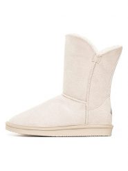 ISLAND BOOT Botki zimowe "Adeline" w kolorze kremowym rozmiar: 36. Brązowe botki Island Boot, na zimę, bez wzorów, z materiału, bez obcasa, bez zapięcia. Za 110.04 zł.