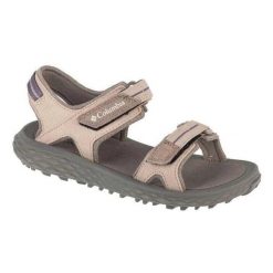 Damskie Zamszowe Sandały Konos. Brązowe sandały Columbia, bez wzorów, z zamszu, sportowe, bez obcasa, bez zapięcia. Za 357.99 zł.