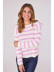 LIEBLINGSSTÜCK Sweter "Annika" w kolorze biało-jasnoróżowym rozmiar: 40. Białe swetry LIEBLINGSSTÜCK, bez wzorów, z bawełny, bez ramiączek. Za 224.52 zł.