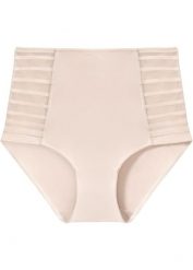 Figi shape, średni stopień modelowania sylwetki. Brązowe figi bonprix, bez wzorów, z bawełny. Za 69.99 zł.