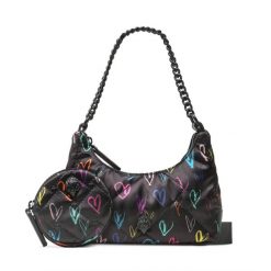 Torebka Kurt Geiger. Czarne torebki klasyczne Kurt Geiger, bez wzorów, bez dodatków. Za 379.99 zł.