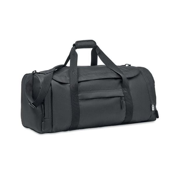 Wodoodporna torba podróżna Adventure 50 l. Czarne torby na ramię WATRFLAG, bez wzorów, z materiału, sportowe, na ramię, bez dodatków. Za 379.00 zł.