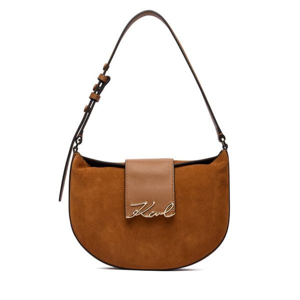 Torebka KARL LAGERFELD. Brązowe torebki klasyczne KARL LAGERFELD, bez wzorów, bez dodatków. Za 1,199.00 zł.