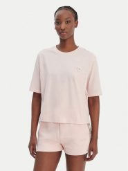 Guess T-Shirt V4BI21 I3Z14 Różowy Relaxed Fit. Czerwone t-shirty Guess, xs, z aplikacjami, z bawełny, bez kołnierzyka, bez ramiączek. Za 159.99 zł.