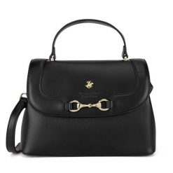 Torebka Beverly Hills Polo Club. Czarne torebki klasyczne Beverly Hills Polo Club, bez wzorów, bez dodatków. Za 229.99 zł.
