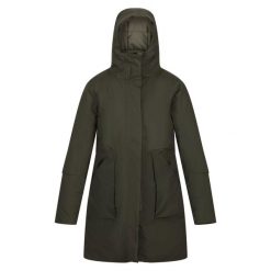 Parka Damska Wodoodporne Yewbank II. Zielone parki Regatta, m, sportowe, bez kaptura. Za 226.99 zł.